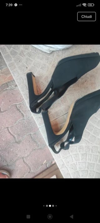 Scarpe Slingback Donna Nere