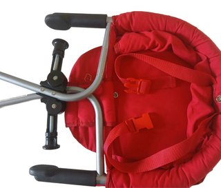 Seggiolino da tavolo rosso