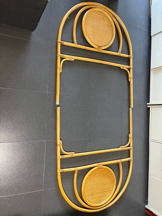Cabecero Bambú y Ratán Vintage