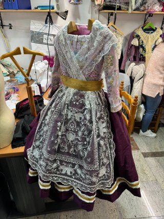 Traje de Fallera niña completo de 3 a 5 años