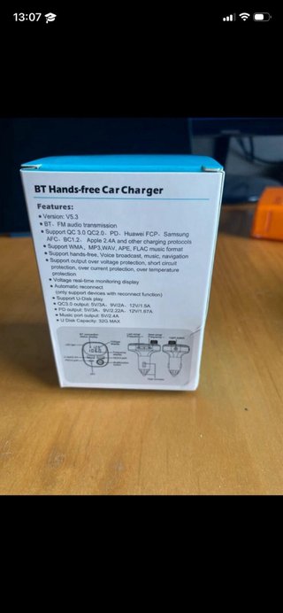 Cargador Coche Bluetooth Manos Libres
