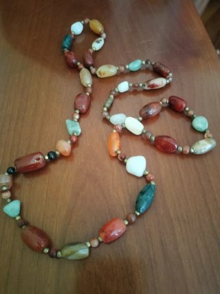 Collana pietre dure multicolore
