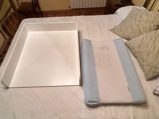 Cambiador de bebé con colchón y ropa hogar regalo