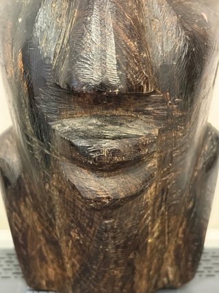 Busto Africano Fang Gabón Ébano Macizo
