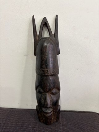 Busto Africano Fang Gabón Ébano Macizo