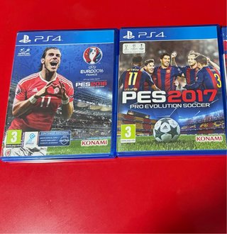 Juegos PES 2016 y PES 2017 PS4