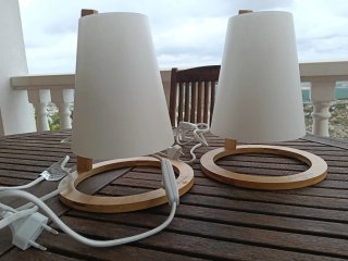 Juego de dos lámparas de mesa
