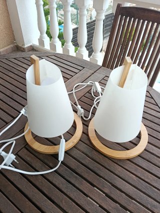 Juego de dos lámparas de mesa