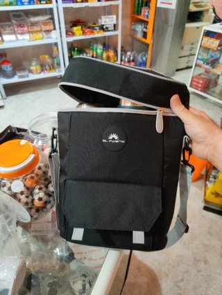 Bolso Matero El Paisito Negro y Gris