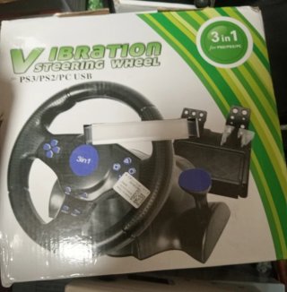 Volante Vibración PS3/PS2/PC USB