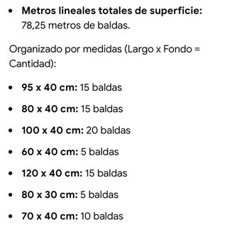 Estanterías metálicas para tienda (lote)