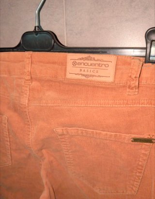 Pantalón pana naranja Talla M