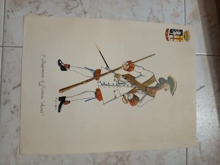 Stampe d'epoca Ufficiali a cavallo