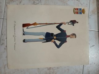 Stampe d'epoca Ufficiali a cavallo