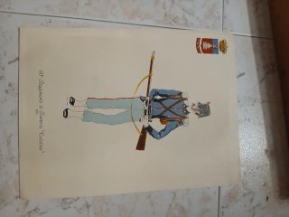 Stampe d'epoca Ufficiali a cavallo