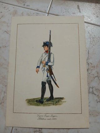 Stampe d'epoca Ufficiali a cavallo