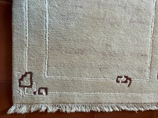 Tappeti di lana beige 140x80