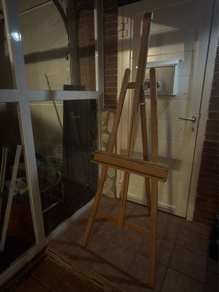 Caballete de pintor plegable