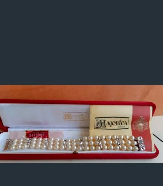 A ESTRENAR - Pulsera Vintage MAJORICA de 3 Hilos,