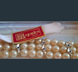 A ESTRENAR - Pulsera Vintage MAJORICA de 3 Hilos,