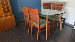 Lote Muebles Chapa Natural Cerezo