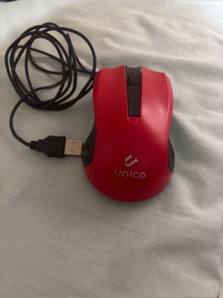 Ratón UNICO Rojo USB