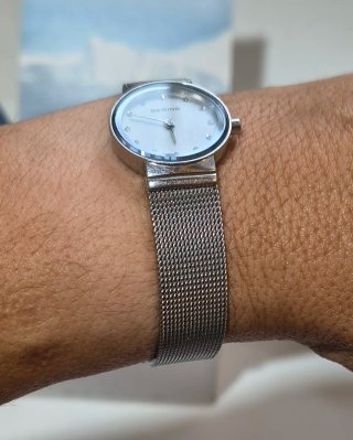 Orologio Bering maglia Milanese quadrante bianco