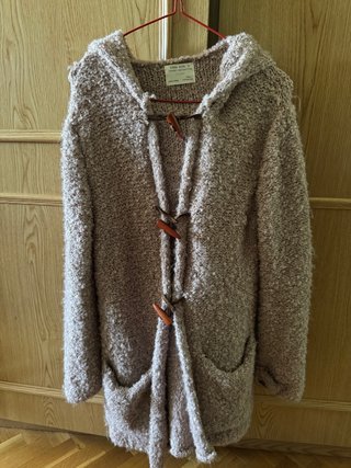 Chaqueta Zara trenca beige niña, talla 9-10 años