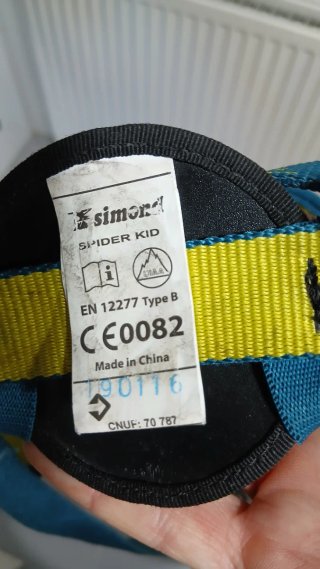 Arnés de escalada Simond Spider Kid casco Simond