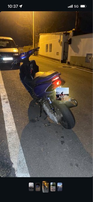 Ciclomotor Scooter Azul/Negro
