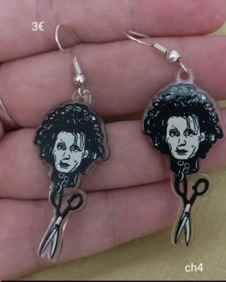 Pendientes Edward Manostijeras