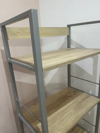 Estantería madera y metal 5 baldas