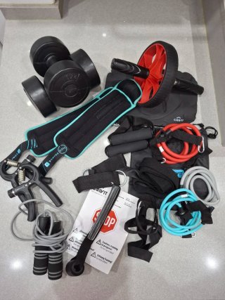 Kit Palestra Crivit Manubri e Fasce