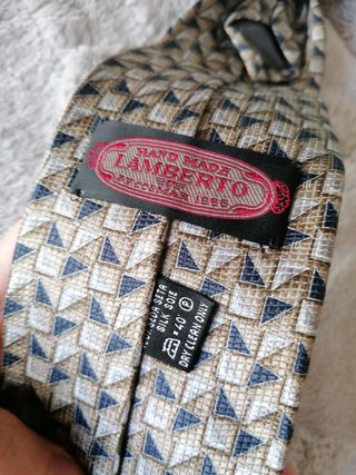 100% seda natural corbata Lamberto + regalo