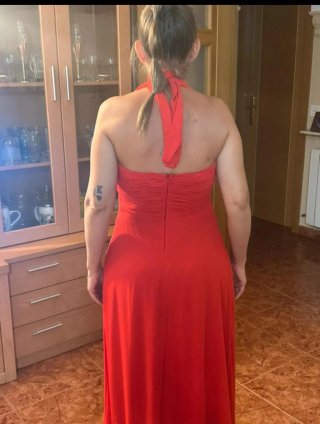 Vestido fiesta/boda/bautizo rojo