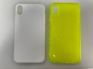 Fundas iPhone XS Max Blanca y Neón