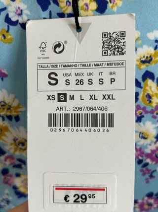 Vestido corto satinado azul Zara. SOLO ENVIO