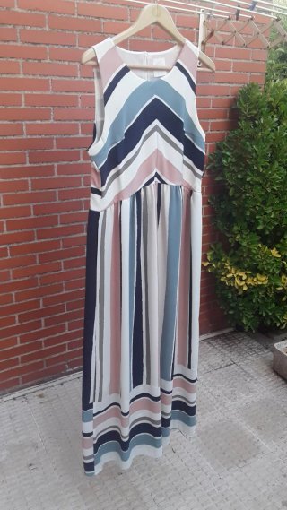Vestido largo estampado MIT MAT talla L