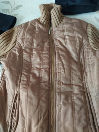 Cazadora juvenil beige/marrón