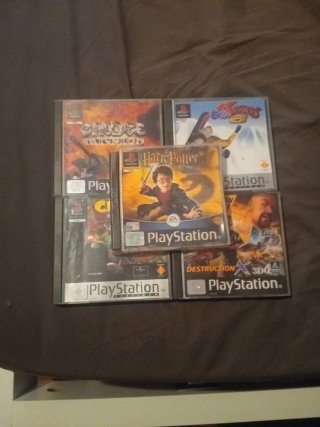 REBAJADO: Lote 7 Juegos PS1: Crash, Harry Potter,