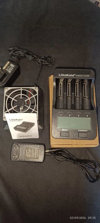 Cargador LiitoKala Lii-500 + Cooler Fan