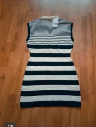 Vestido Zara rayas azul y blanco