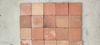 Azulejos terracota antiguos hechos a mano