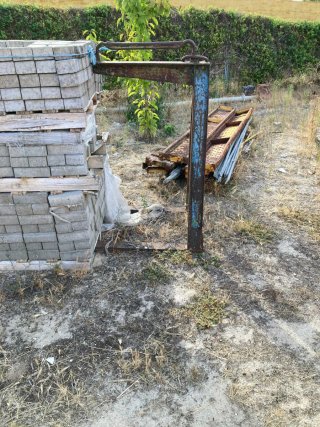 Pinza palet para ladrillos