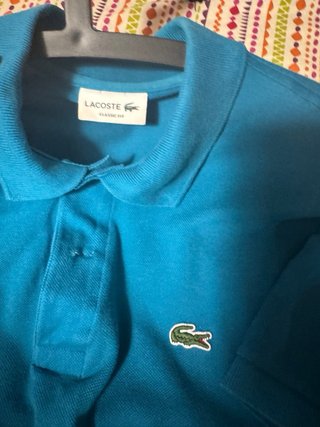 Polo Lacoste Talla L Azul