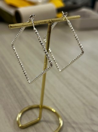 Orecchini quadrati argento 925