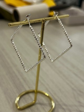 Orecchini quadrati argento 925