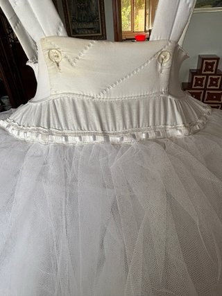 Cancán fallera adulta blanco. Talla 95