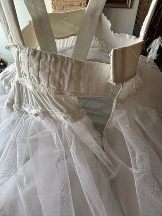 Cancán fallera adulta blanco. Talla 95