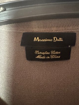 Polo Massimo Dutti Talla M Beige
